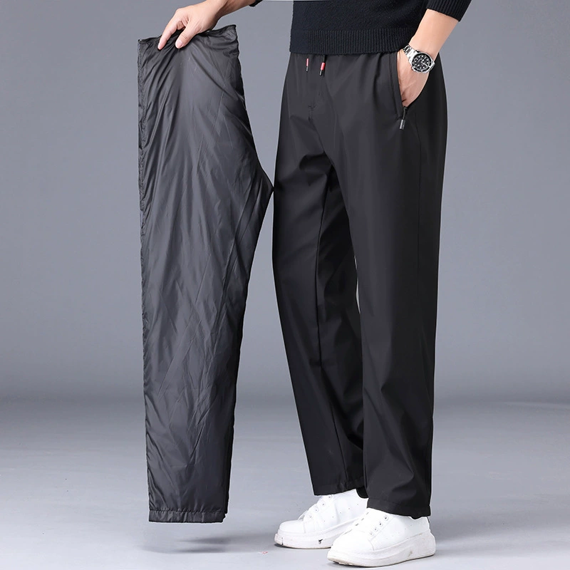 Пуховики мужские зимние внутри и снаружи одежда модный тренд Корейский досуг спортивные узкие Молодежные мужские толстые хлопковые брюки