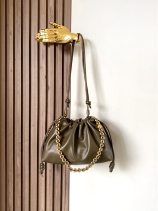 L Lowe High-end Nappa Sheepskin Flamencopurse Bag Cloud Bag Underarm Bag Crossbody Bag Women's Bag