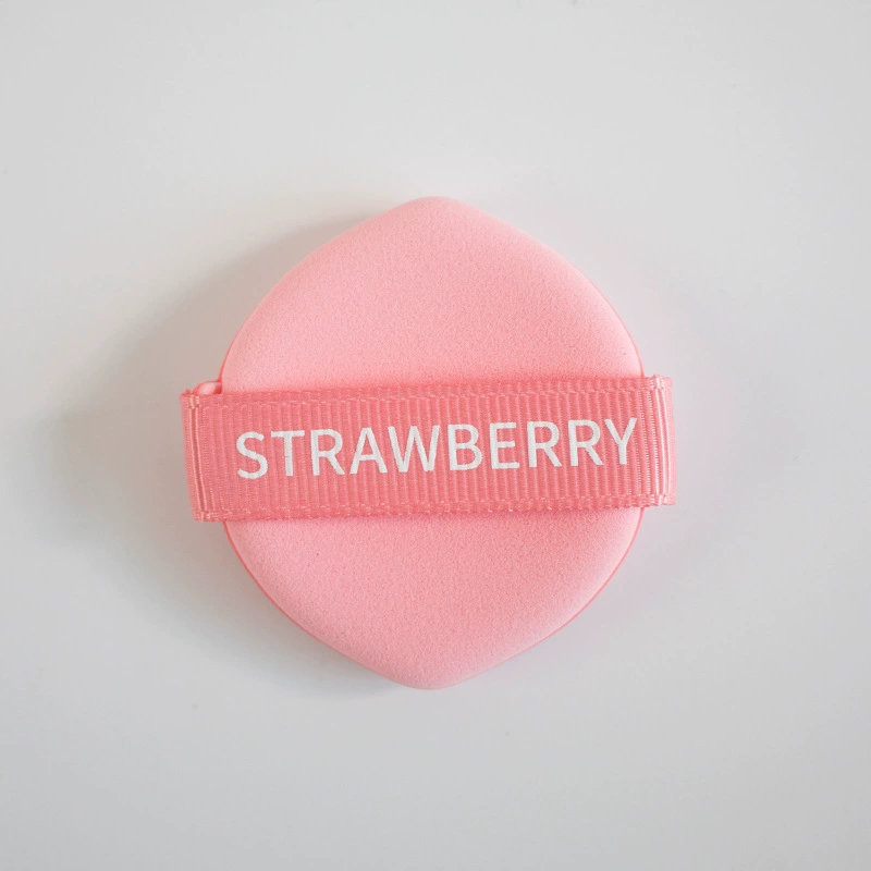 Powder Puff (Guo Xiao Niu) Strawberry Cushion — Dual-Use Dry & Wet, Super-Soft Strap