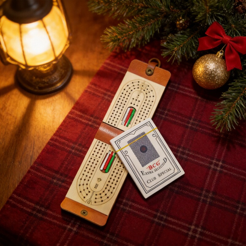 Cross-border Kribee Card Game Scoring Game Board Cribbage Board Game Wooden Board Game Poker