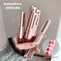 Внешняя торговля для нанесения макияжа с двумя головами губ глазурь матовая зеркальная двойная текстура губная помада нежная шелковистая и не застрявленная белая C382