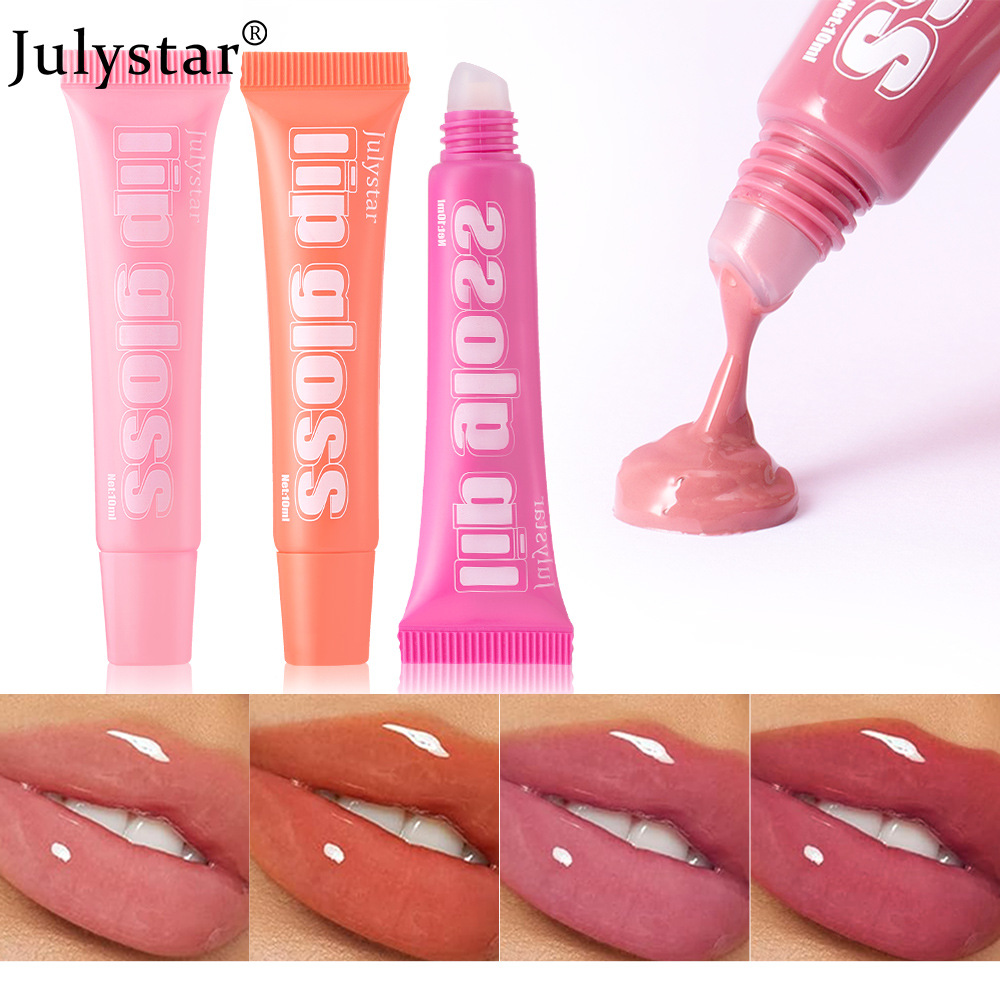 Julystar Fruit-Flavored Long-lasting Moisturizing Lip Gloss, Lustrous and Transparent 8-piece set, Lip Moisturizing Cream, Wholesale Lip makeup undefined