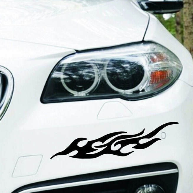 Трансграничные автомобильные наклейки Гирлянды наклейки Светоотражающие Водонепроницаемые наклейки на кузов автомобиля пламя Свет наклейки для бровей дверь автомобиля анти-столкновение бампер наклейки от царапин