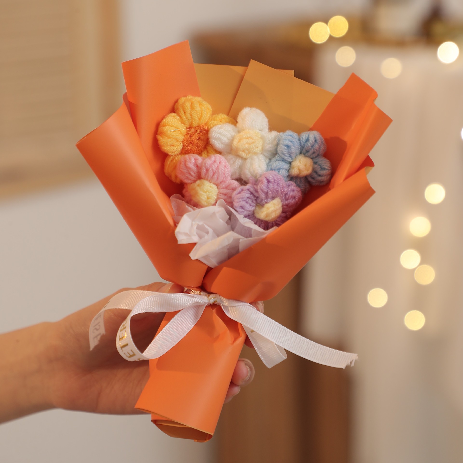 Cute Flower Knit Birthday Festival Ornaments display picture 8