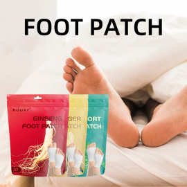 足贴厂家批发FootPatch跨境薰衣草英文艾草生姜足贴OEM老北京足贴