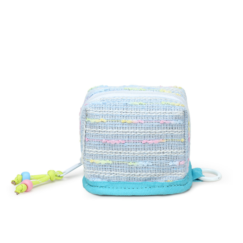 Nuevo mini bolso de llaves de viento de fragancia bolso de cambio lápiz labial de almacenamiento universal para el corazón de la niña conveniente para salir y almacenar en uno