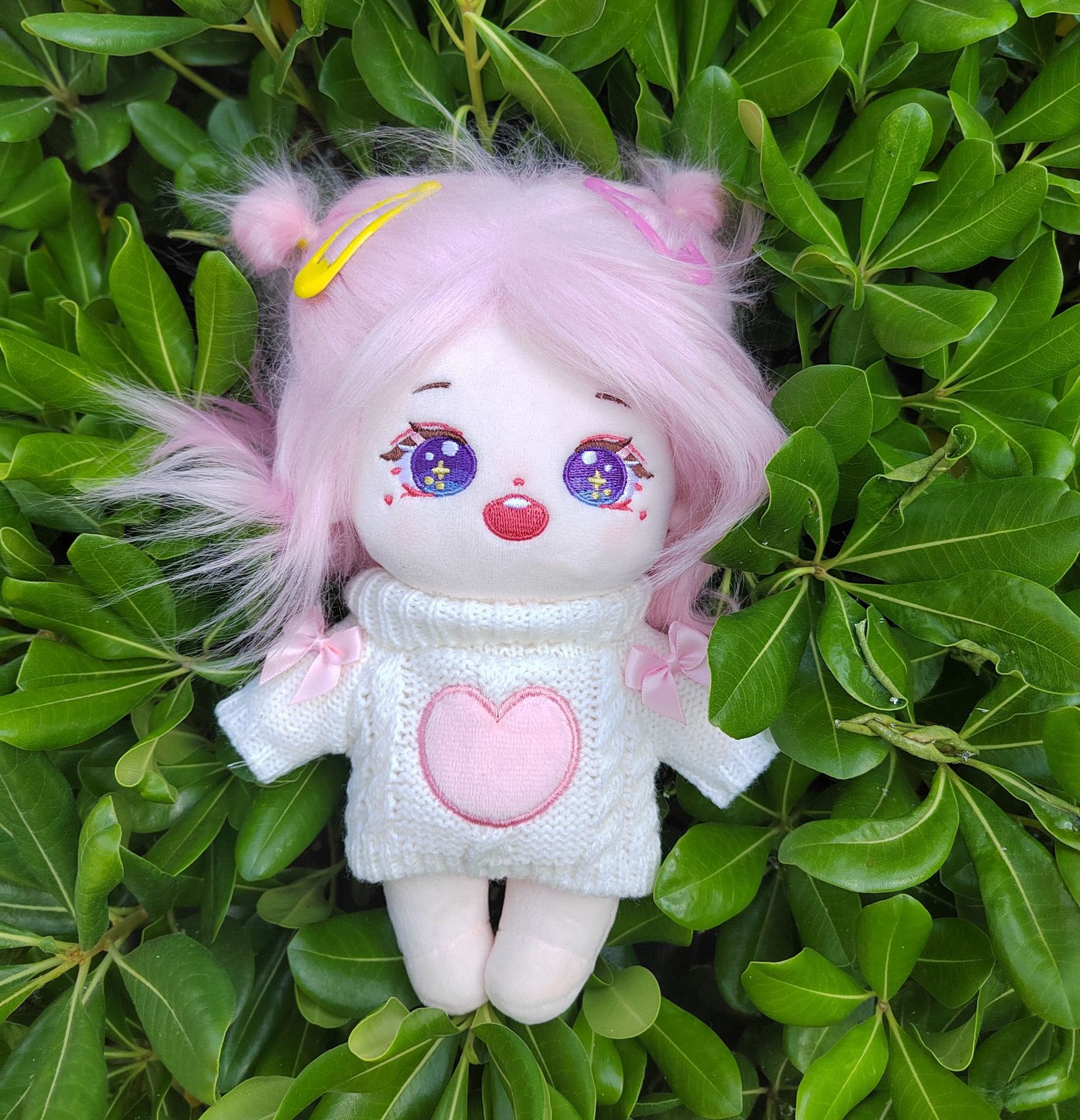 20cm ropa de bebé algodón muñeca amor suéter prendas de punto ropa hecha a mano