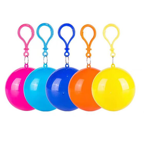Disposable raincoat portable raincoat spherical rainproof long poncho portable outdoor transparent raincoat ball in stock wholesale