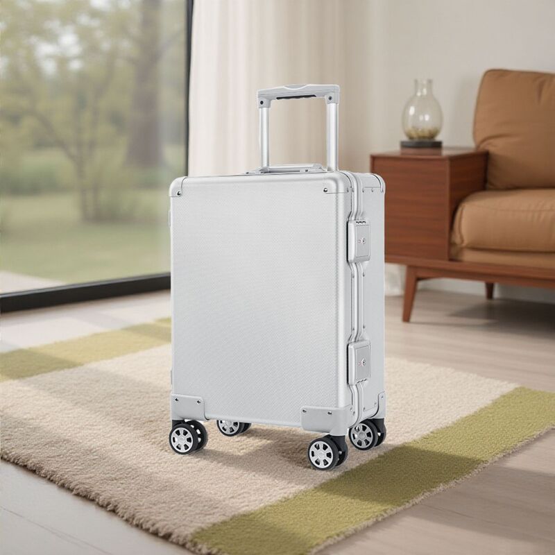 Aluminum-Magnesium Alloy Luggage Storage Box, Instrument Box, Tool Trolley Case, Anti-Theft Password Box, Silent Lightweight Universal Wheels