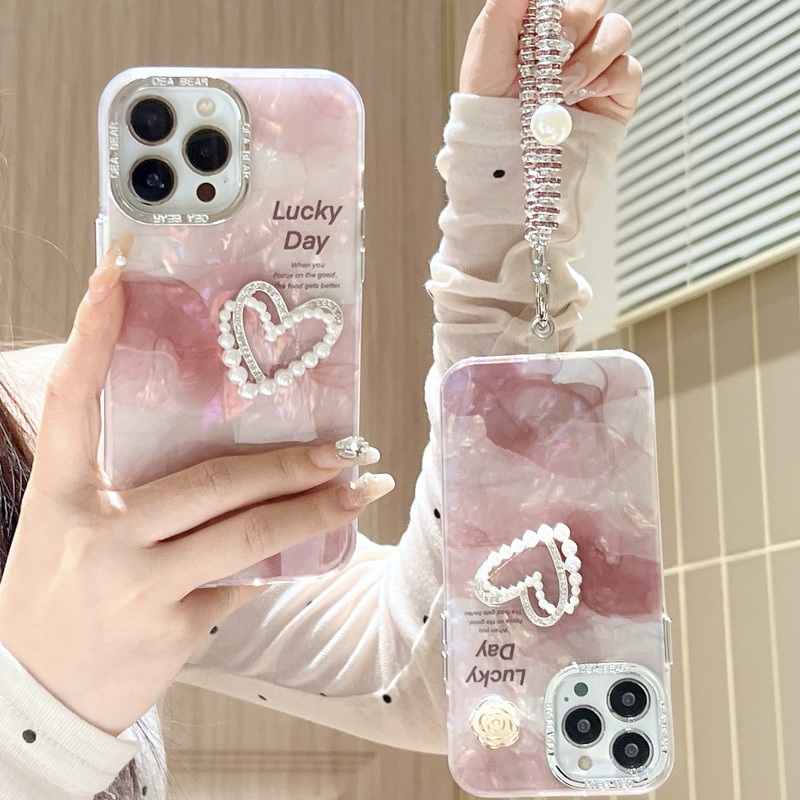 Rendered Heart Design Suitable for Apple 16/17 Pro Max Shell Pattern Huawei Mate 50/60 Pro Simple Phone Case