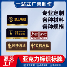 亚克力uv标识牌uv打印教室门牌科室办公室公司UV印刷源头厂家展板