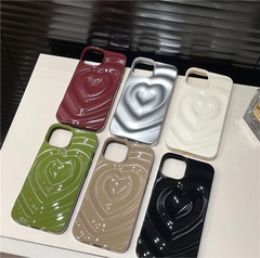 Ins風愛適用アップル16promax携帯ケース立体iPhone15新12/13潮シンプル14