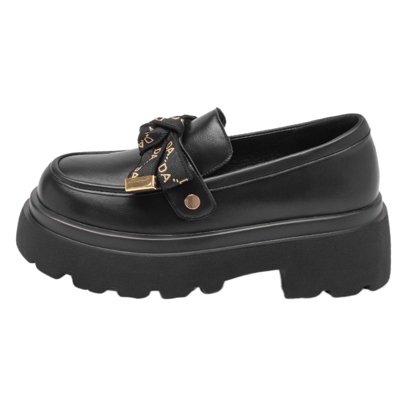 Mocasines Augusden para Mujer, Otoño/Invierno 2025, Estilo Británico Retro, Elegantes, con Suela Gruesa, Zapatos a la Moda