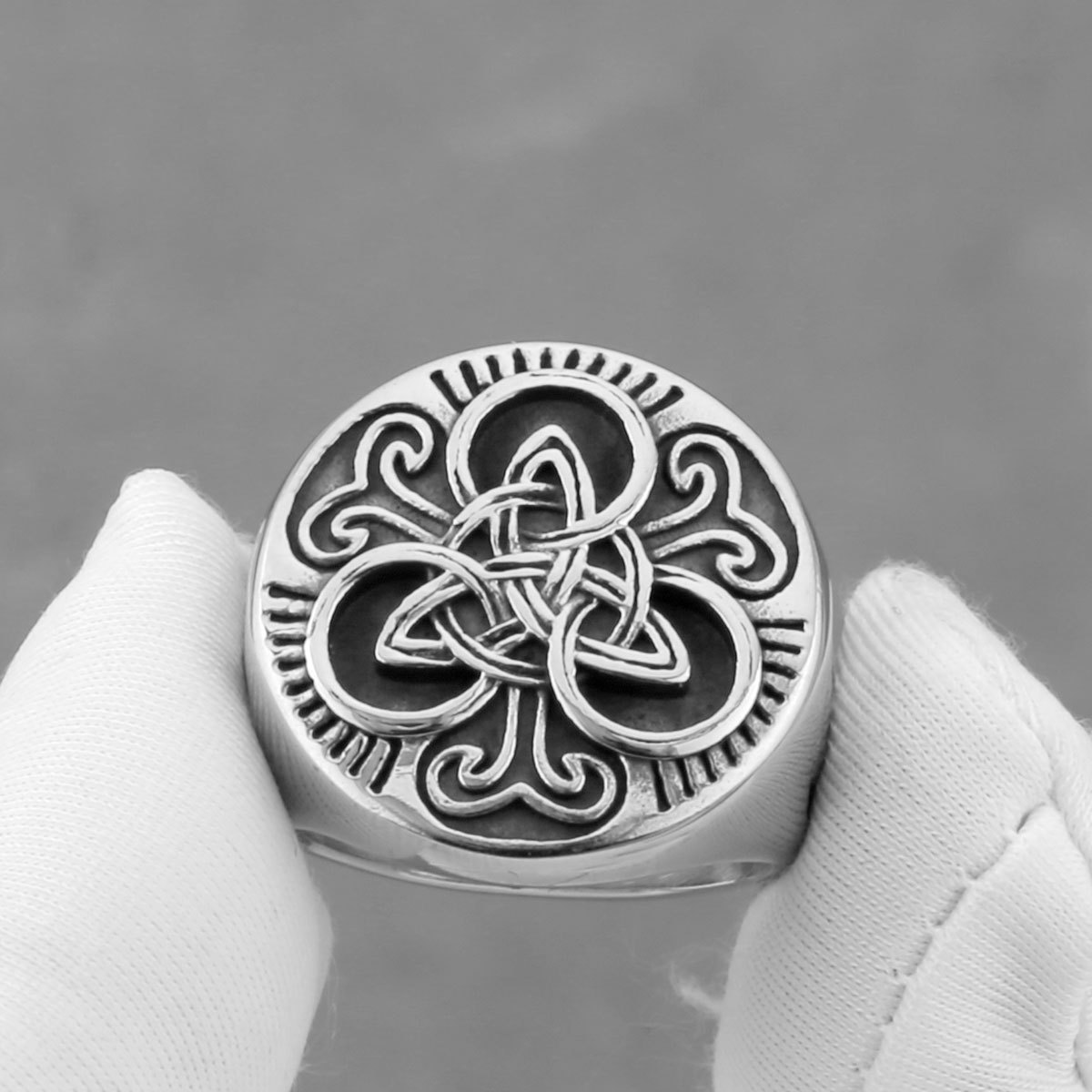 Polishing Design Original Design Symbol Titanium Steel Polishing Men's Rings