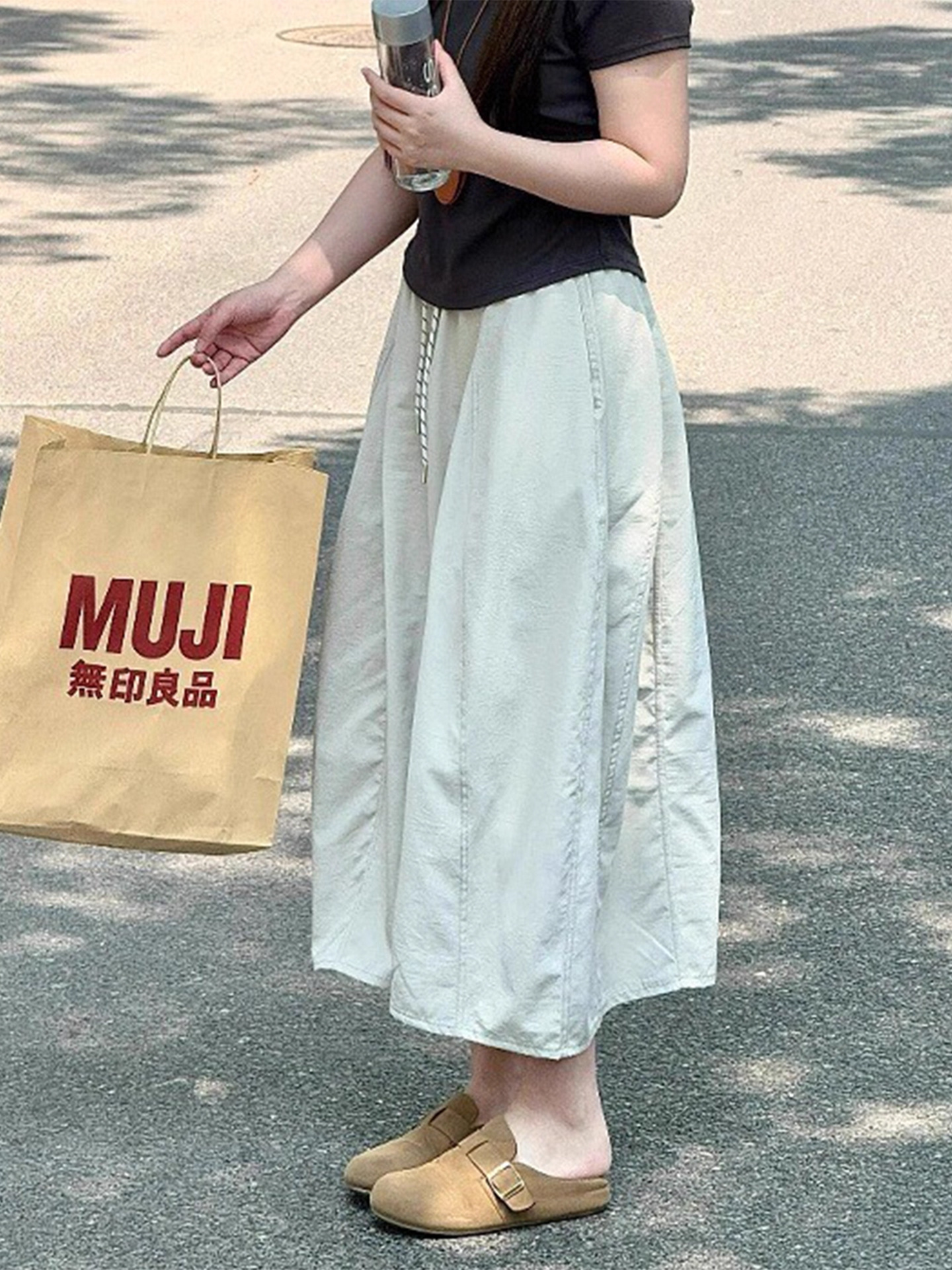 Summer fitted long skirt