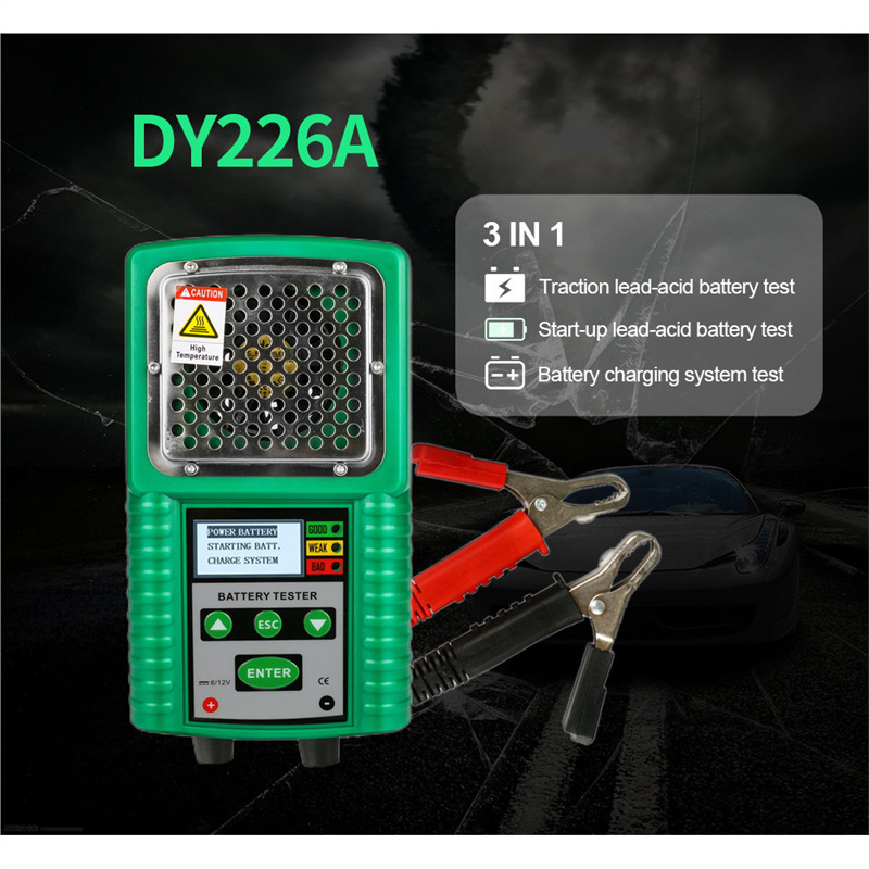 多一DY226A汽车蓄电池仪检测仪电动车电瓶寿命内阻启动