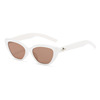 Retro advanced brand sunglasses, black glasses solar-powered suitable for photo sessions, cat's eye, high-quality style