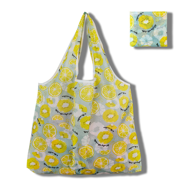 Capacious folding shopping bag