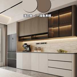 室内实木衣柜储物柜定做高级感入户玄关柜鞋柜全屋定制餐边柜设计