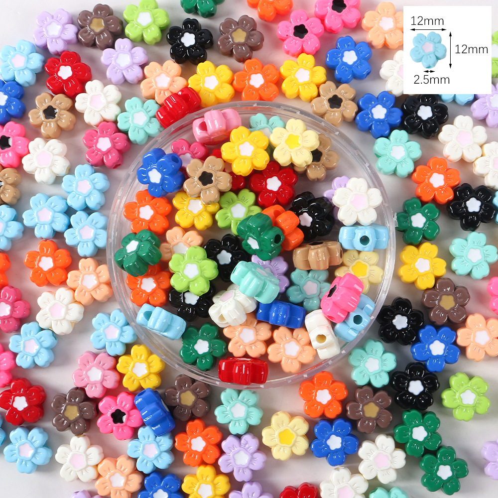 76# dripping oil cherry blossom beads