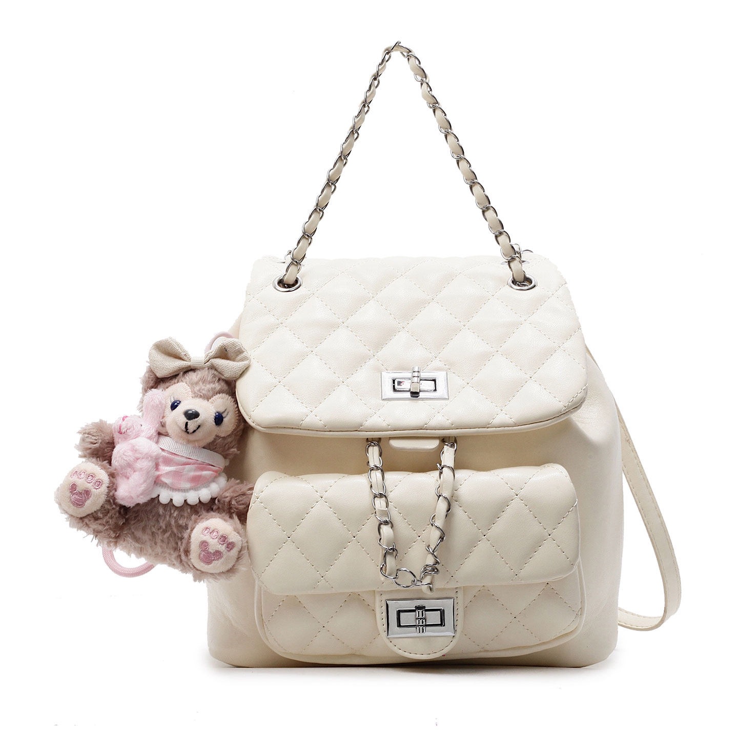 Chaîne de diamond bolsas de viaje femeninas de estilo de fragancia versátil 2026 mochila de moda de hombro nueva mochila de gran capacidad pequeña
