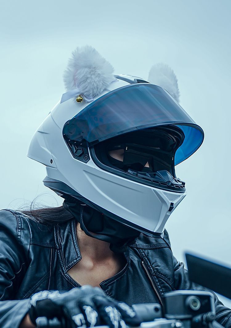 Motorcycle Helmet Full Face Bluetooth 3C Certified High Value Cat Ear