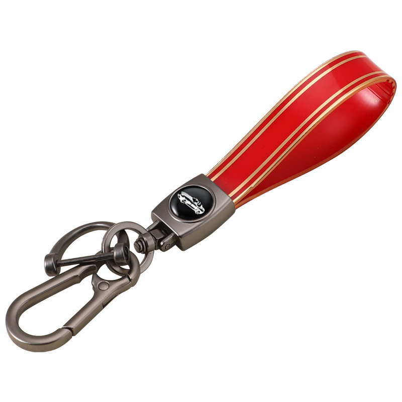 Cuerda de mano de silicona transfronteriza llavero de coche logotipo de coche apellido llavero anti-pérdida llavero de cuerda de mano de silicona duradera