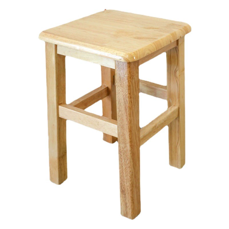 Низкий квадратный табурет для смены обуви Табурет из массива дерева Маленький табурет Домашний квадратный табурет Деревянный табурет Твердый маленький табурет для гостиной