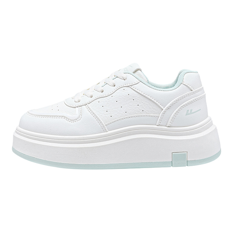 Huay Li superficie de cuero cálida con suela gruesa zapatos blancos de moda universal y cómodo estilo universitario zapatos casuales de moda simple zapatos de algodón