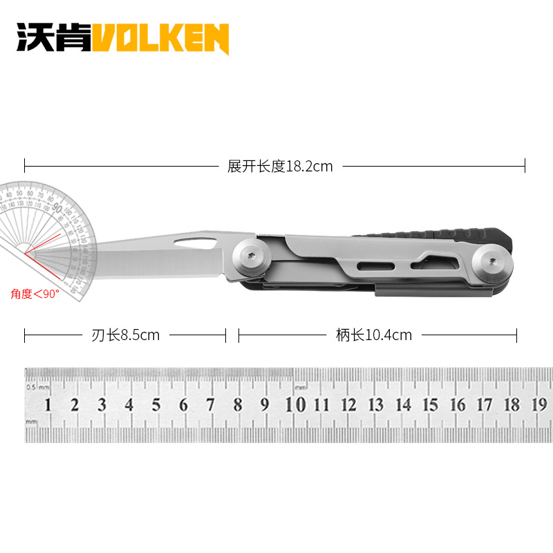 Mini cuchillo de acero inoxidable cuchillo de bolsillo portátil herramientas de supervivencia al aire libre de piedra de fuego cuchillo plegable multifuncional nuevo producto