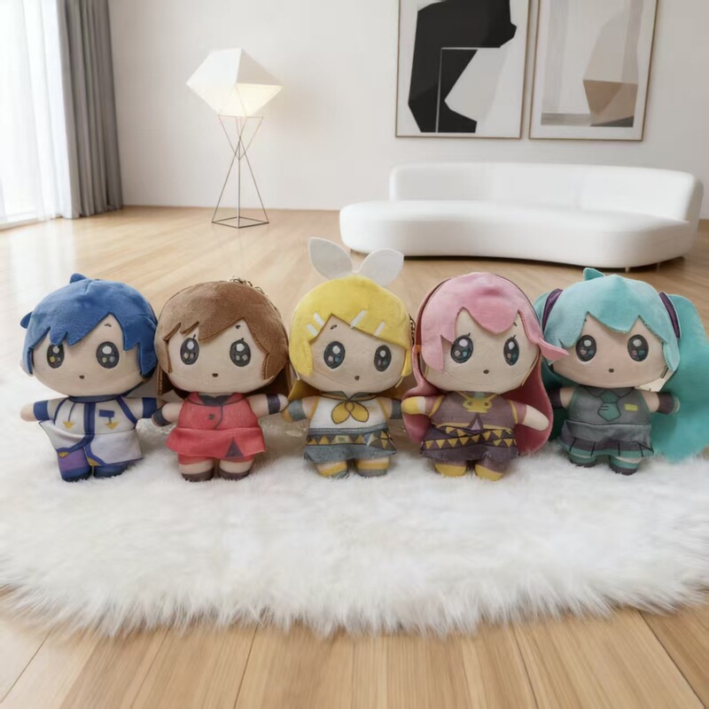 Internet Celebrity Cute Hatsune Miku Pendant Keychain Doll Plush Toy Cartoon Doll Bag Pendant Doll