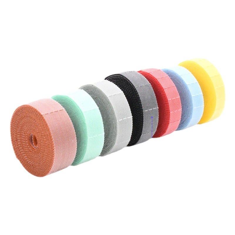 Transfronterizo Venta caliente espalda a espalda Velcro cinta color de doble cara desgarrable cable de datos Correa Velcro cable Correa