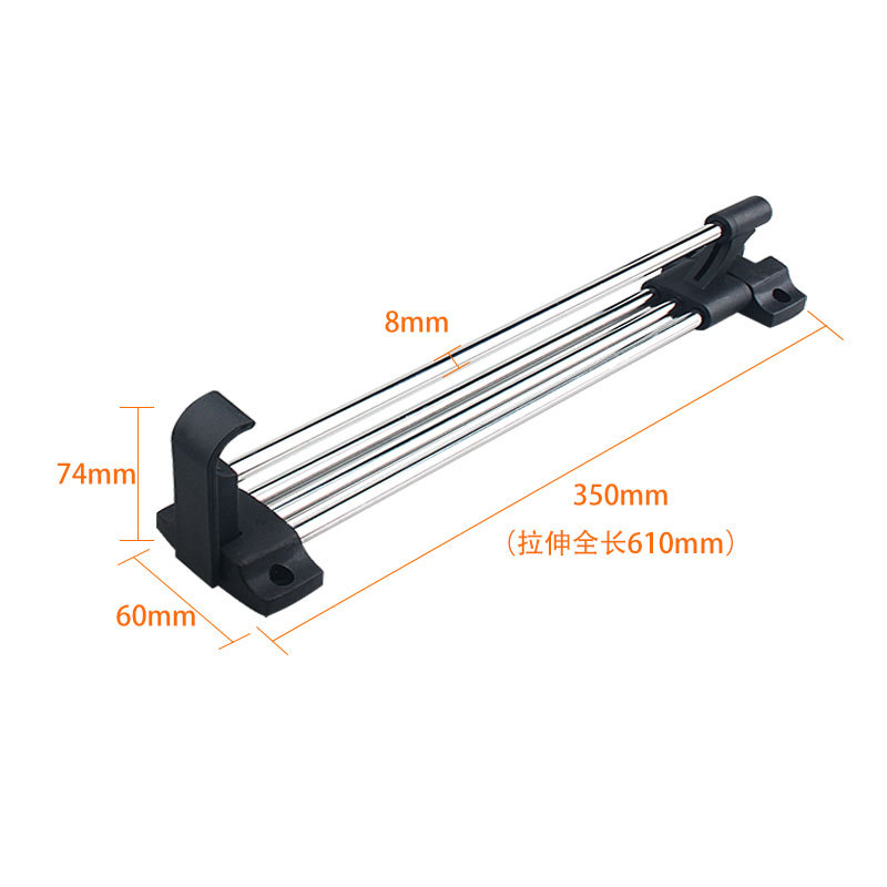 Percha retráctil para armario, poste superior extraíble, barra ropa interior