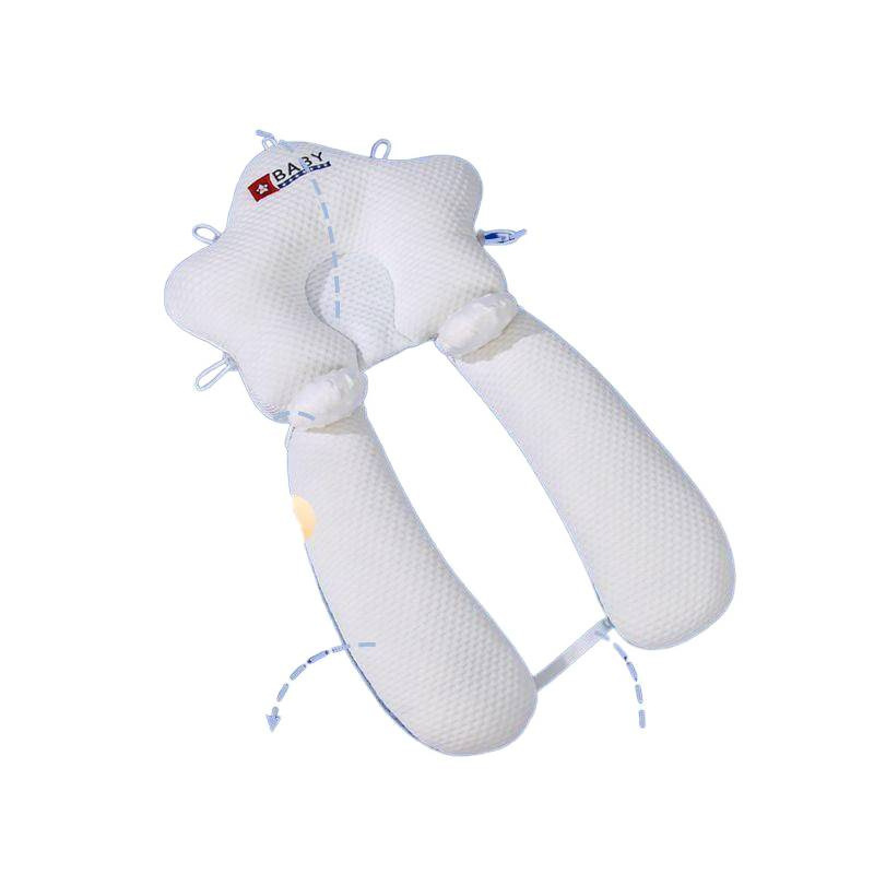 Almohada de estatura para bebés, estrela de mar, almohada de corrección anti-migraña para bebés de un mes para calmar y evitar saltos de choque