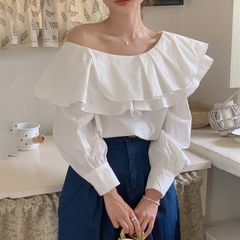 韓国のシックな夏の新型フランスのレトロなデザイン感があります。