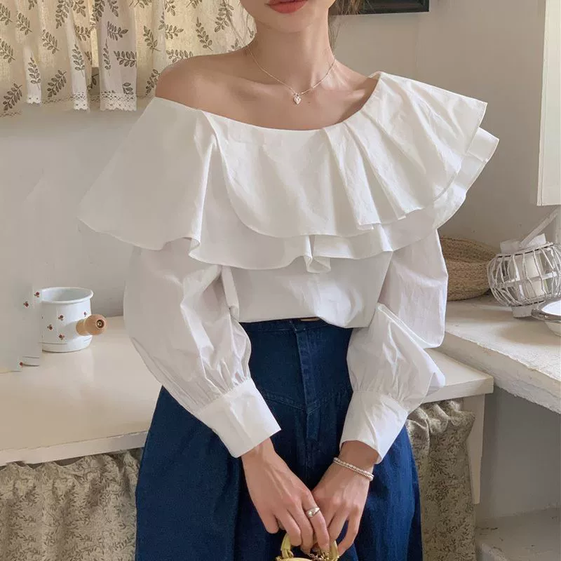 Южная Корея шикарный Летний Новый Французский Ретро осторожный дизайн Sense кроссовер топ с длинными рукавами и лацканами универсальная рубашка