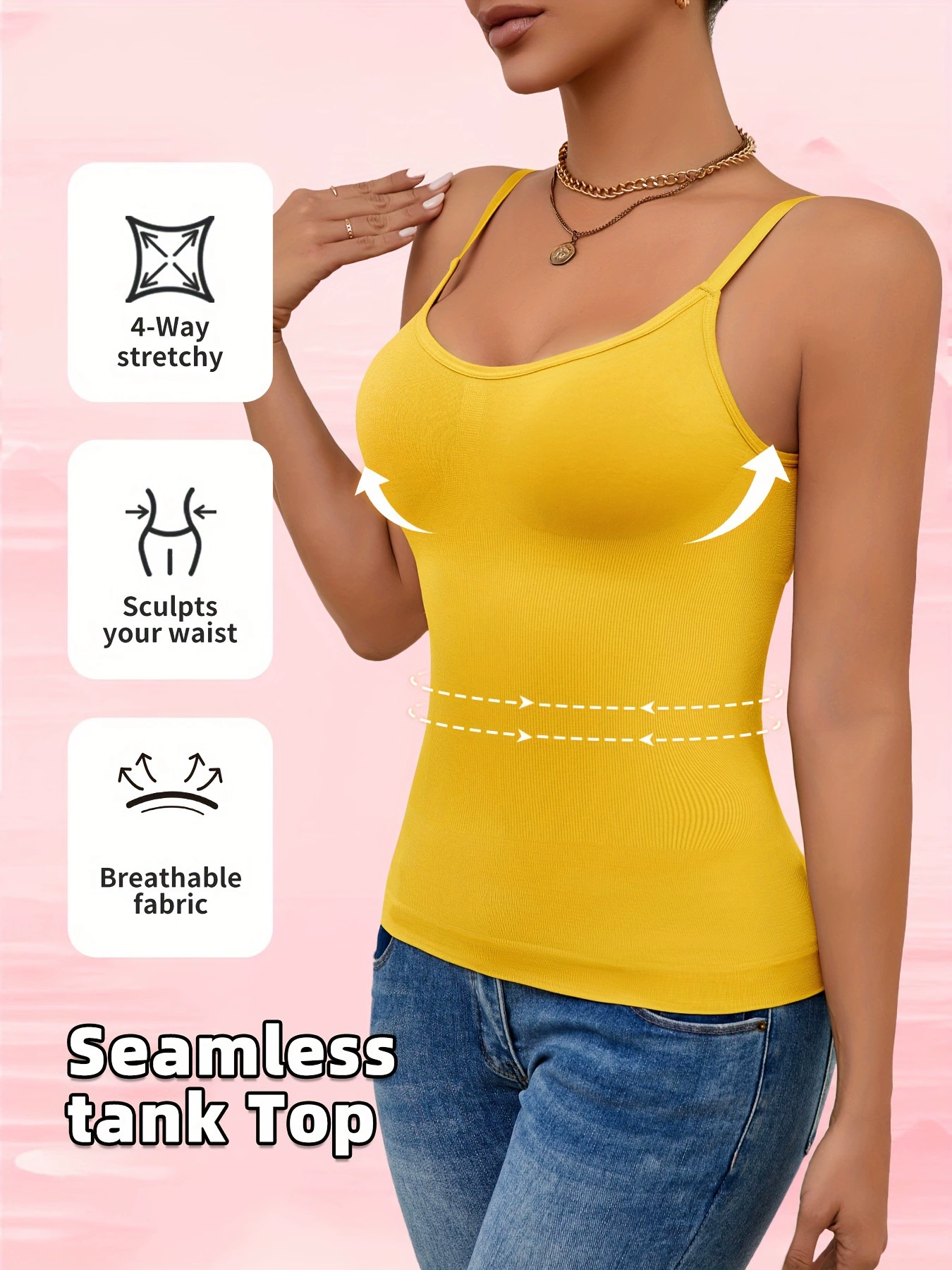 Women'S Comfortable Tank Top with a Slimming Design Tank Top