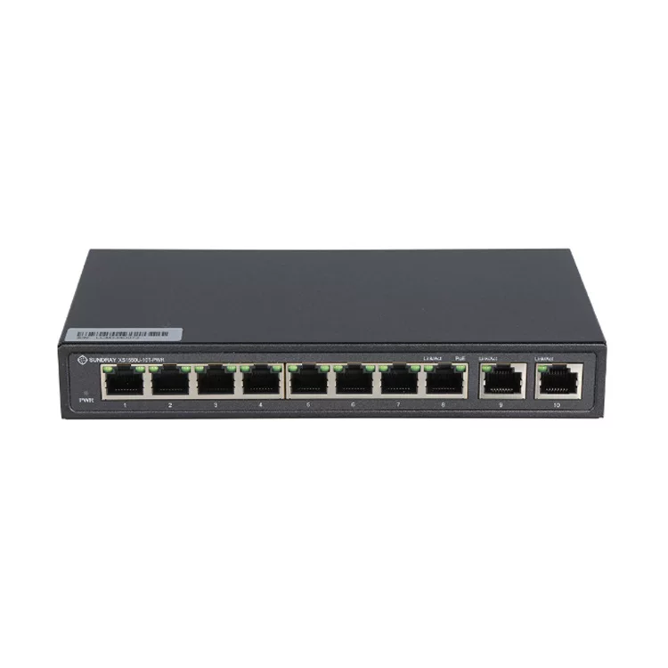 8-портовый принудительно управляемый коммутатор POE Gigabit XS1550U-10T-PWR от X-LINK