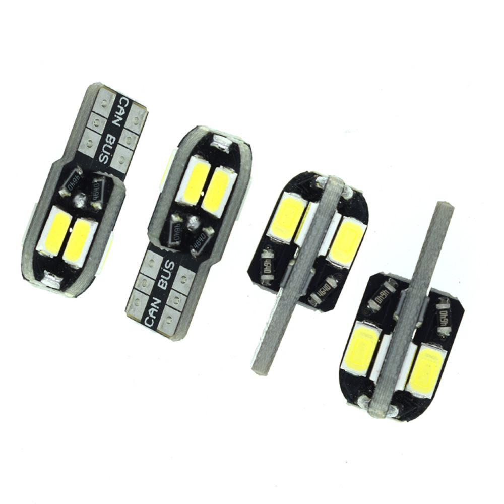 Bulbo del coche T10 Canbus 5630 8SMD ancho luz de la matrícula luz del coche LED bombilla pequeña multicolor