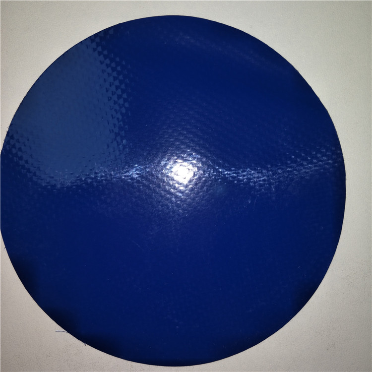 0.5mm亮面镜面防刮500D箱包面料500Dpvc夹网布外卖箱包布防水布