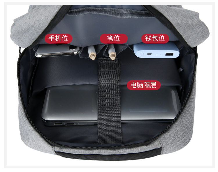 2022 New Style fashionable and personalized backpack, large-capacity casual solid color backpack, business commuting nylon computer schoolbag undefined