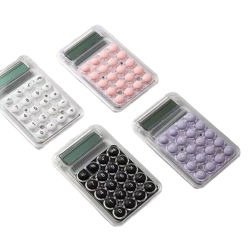 Lindo mini tamaño pequeño color caramelo moda estudiante examen trabajo Estudio Contabilidad financiera calculadora portátil de mano