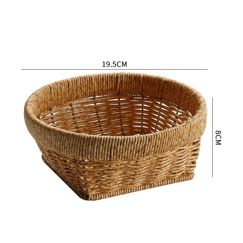 Kens Nórdico de frutas platos de comedor sala de estar mesa de té en el hogar canasta de bocadillos en línea ins canasta de bocadillos imitación de藤 nuevo