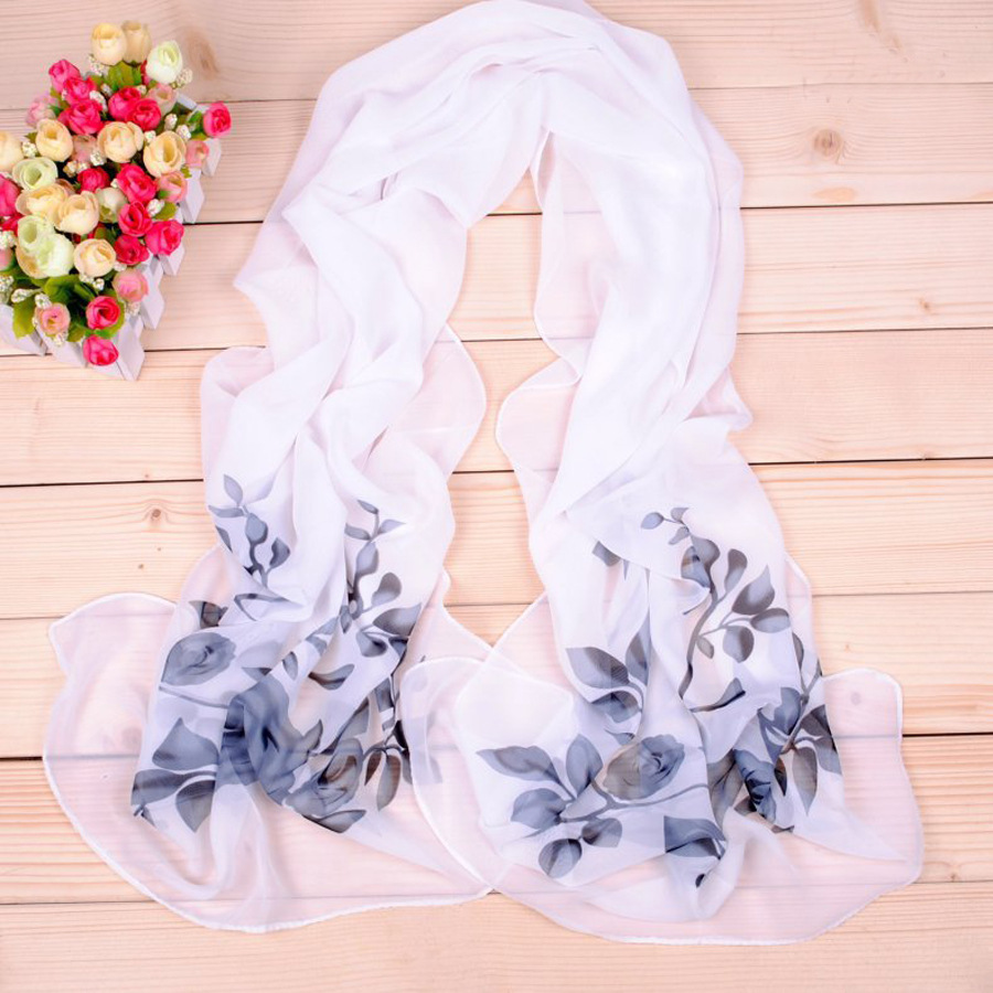 New Chiffon Silk Scarf Aliexpress Amazon Cross-Border Supply Chiffon Scarf Uv Protection Beach Towel Sun Protection Shawl