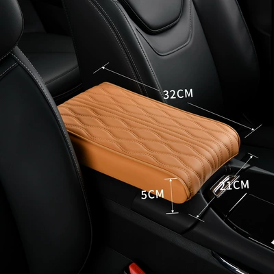 Armrest box pad, Car Elevated Storage Armrest Box - rich-yellow-ordinary-style