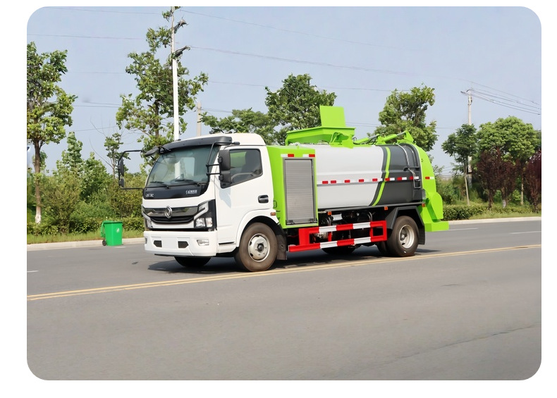 Dongfeng pure electric food waste truck available for wholesale, low-noise operation, direct sales from the manufacturer