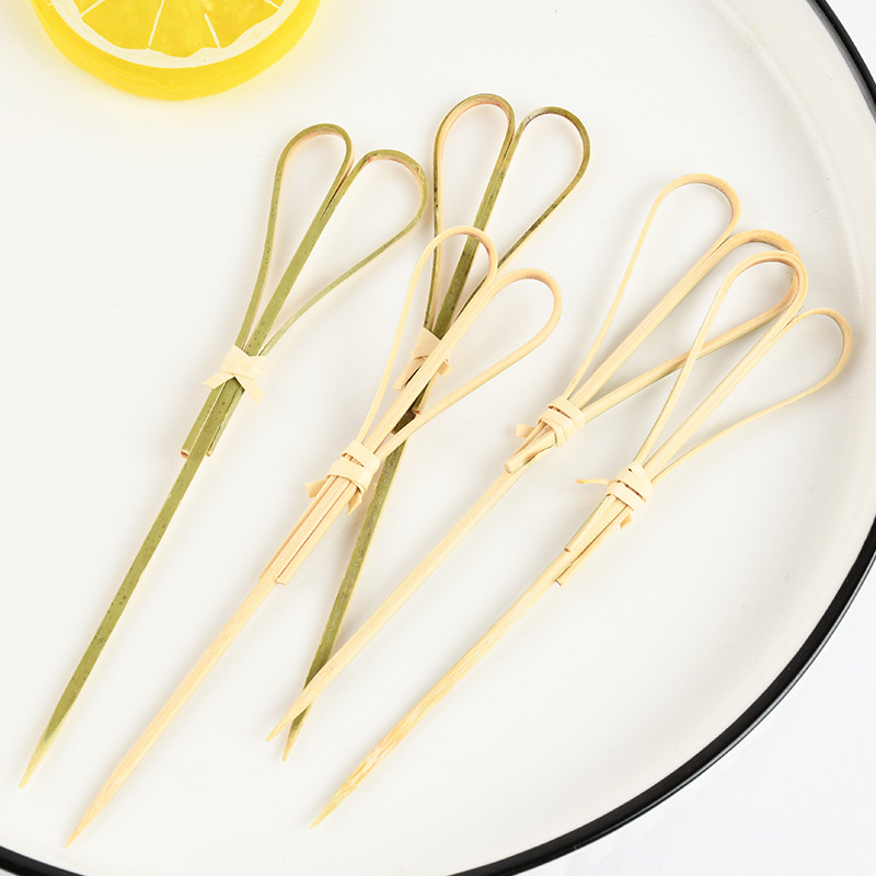 Patrón de fruta bambú al por mayor desechable horquilla de fruta bambú de grado alimenticio productos de bambú de bambú ecológico