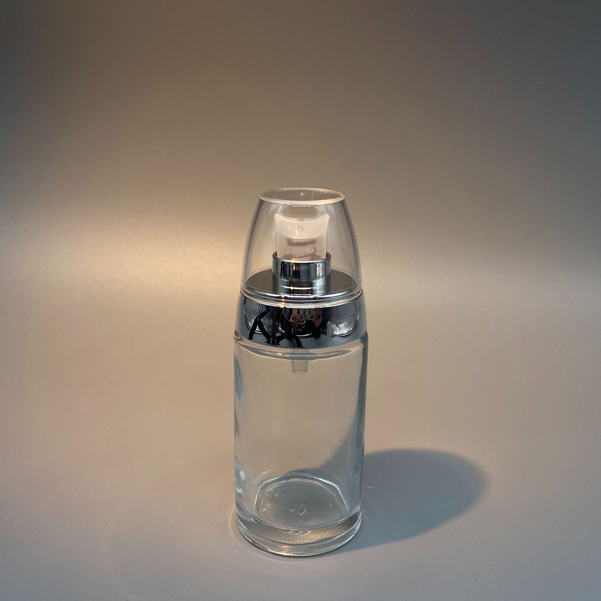 厂家供应/乳液泵/ 高档电镀UV 外置20牙银鸡蛋壳 高端透明罩