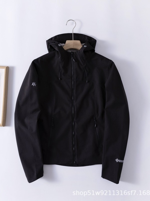 KLS凯楽石同款春秋女款防风外套防水加厚软壳衣连帽登山服|undefined