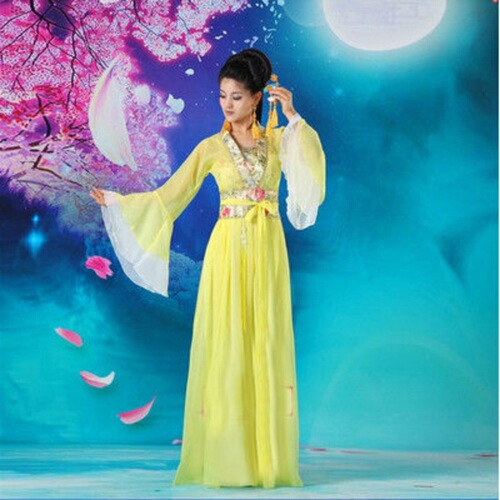 Ancient Costume Fairy Seven Fairies Tang Suit Hanfu Fairy Costume Performance Costume Guzheng Performance